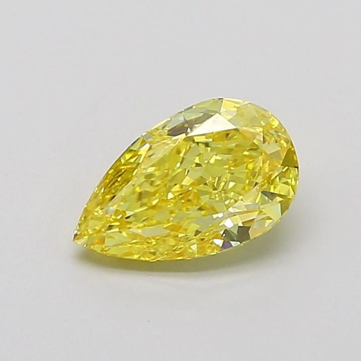 1.32 Ct. Fancy Vivid None Yellow Pear Lab Grown Diamond