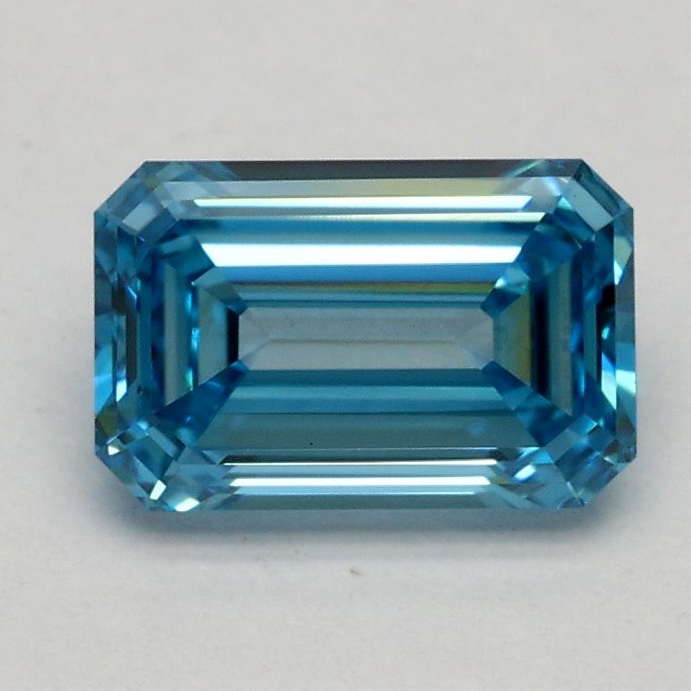 1.05 Ct. Fancy Vivid Blue Emerald Lab Grown Diamond