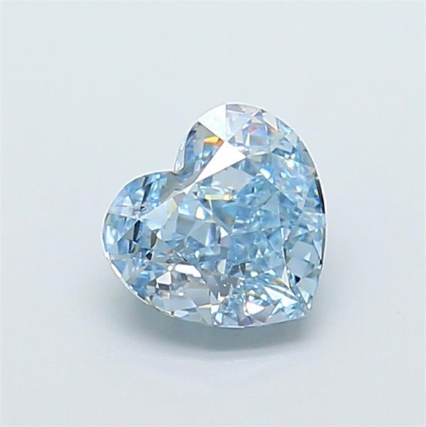 1.08 Ct. Fancy Vivid  Blue Heart Lab Grown Diamond