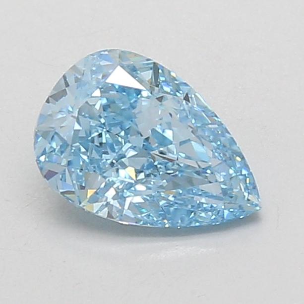 1.21 Ct. Fancy Vivid Blue Pear Lab Grown Diamond