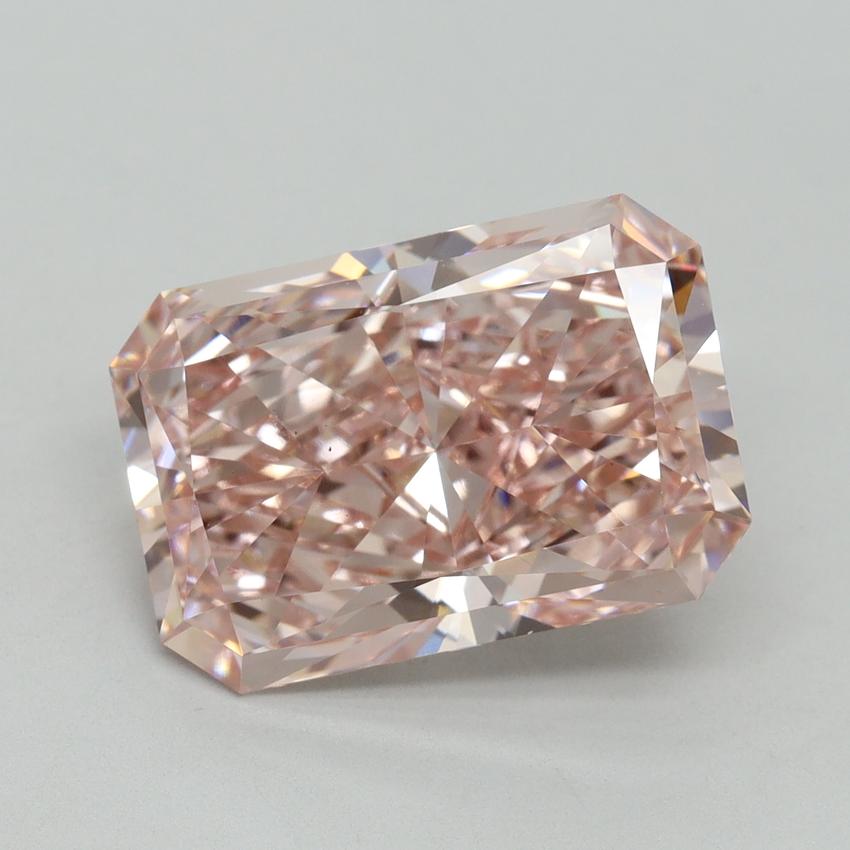 7.00 Ct. Fancy Intense Pink Radiant Lab Grown Diamond