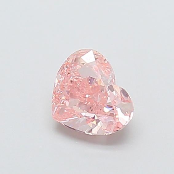 0.64 Ct. Fancy Intense  Pink Heart Lab Grown Diamond