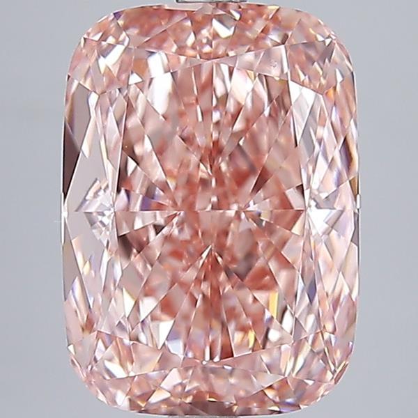 5.01 Ct. Fancy Intense Pink Cushion Lab Grown Diamond