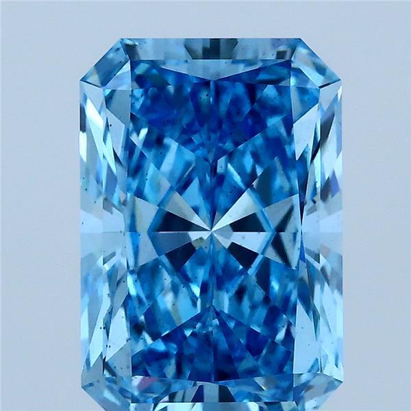 3.24 Ct. Fancy Vivid Blue Radiant Lab Grown Diamond