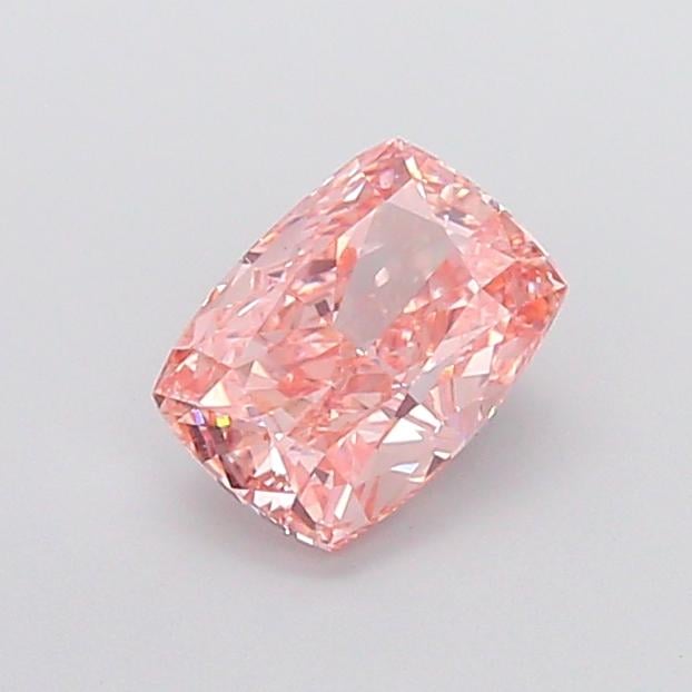 1.50 Ct. Fancy Intense Orangy Pink Cushion Lab Grown Diamond