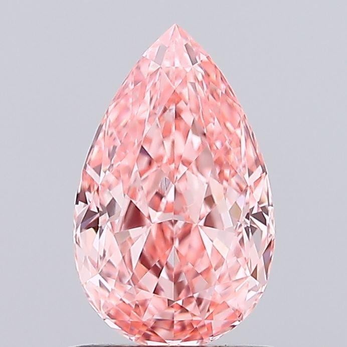 1.09 Ct. Fancy Vivid Pink Pear Lab Grown Diamond