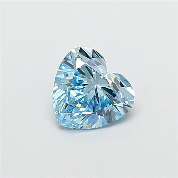 1.02 Ct. Fancy Vivid Blue Heart Lab Grown Diamond