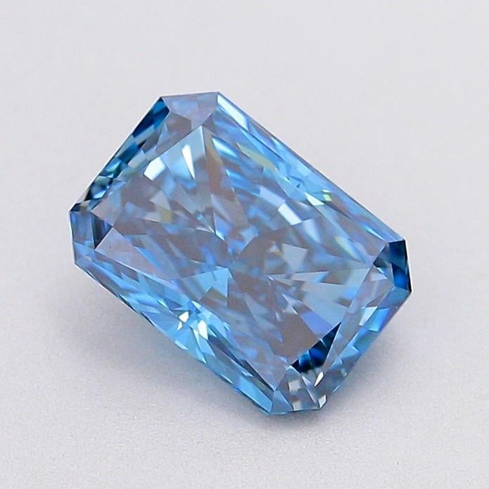 1.07 Ct. Fancy Vivid Blue Radiant Lab Grown Diamond
