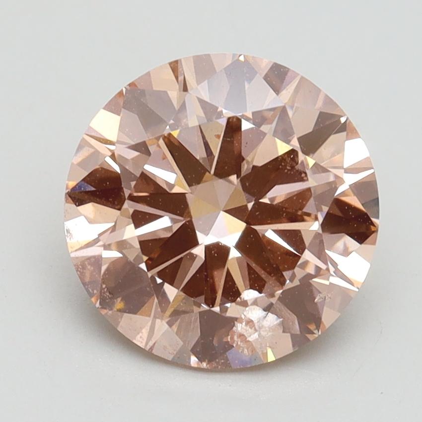 2.28 Ct. Fancy Intense Pink Round Lab Grown Diamond