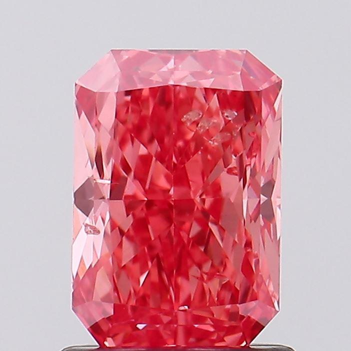 1.27 Ct. Fancy Vivid Pink Radiant Lab Grown Diamond