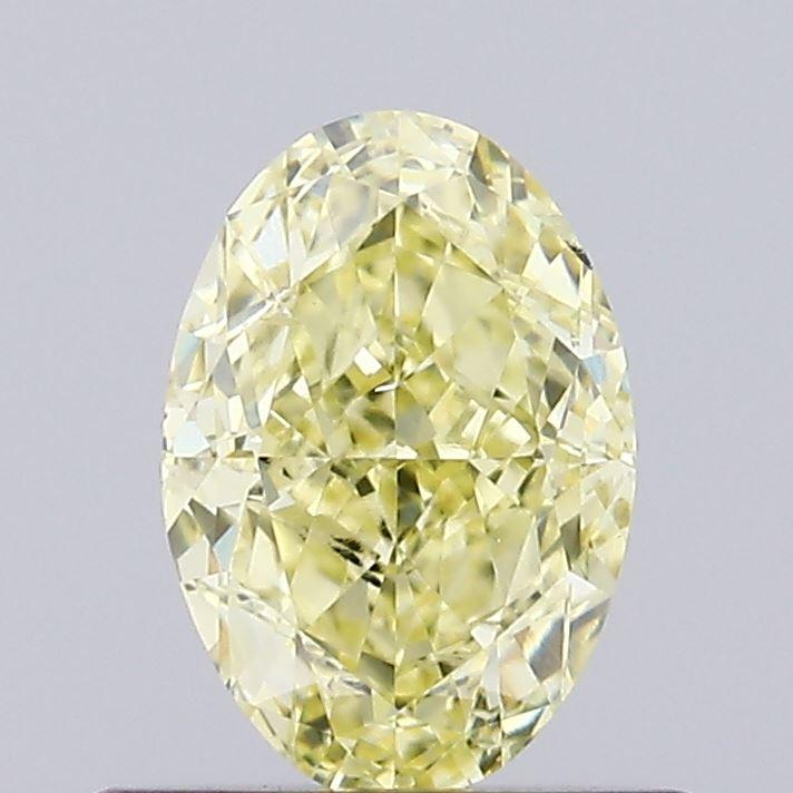 0.72 Ct. Fancy Intense Yellow Oval Lab Grown Diamond