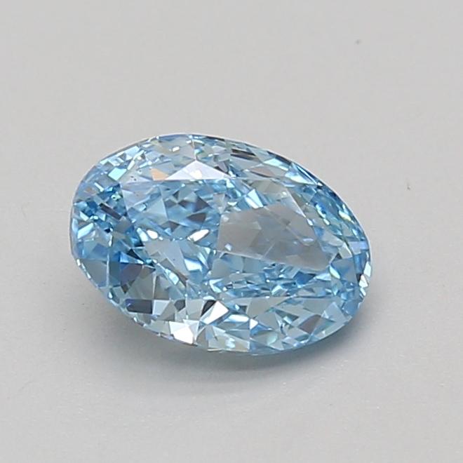 1.06 Ct. Fancy Vivid Blue Oval Lab Grown Diamond