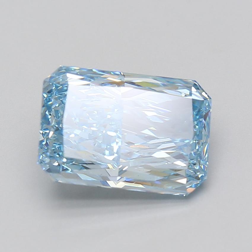 5.08 Ct. Fancy Vivid Blue Radiant Lab Grown Diamond