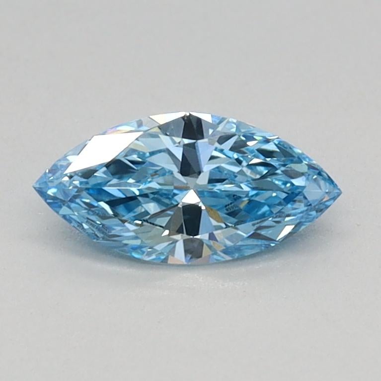 0.32 Ct. Fancy Vivid Blue Marquise Lab Grown Diamond