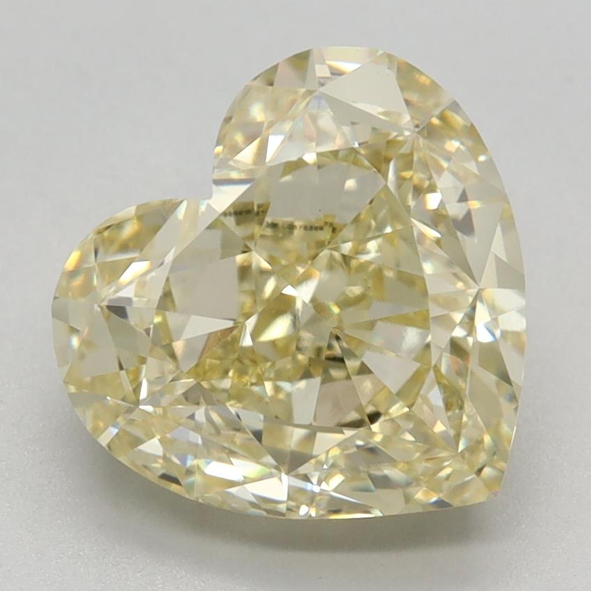 3.15 Ct. Fancy Intense Yellow Heart Lab Grown Diamond