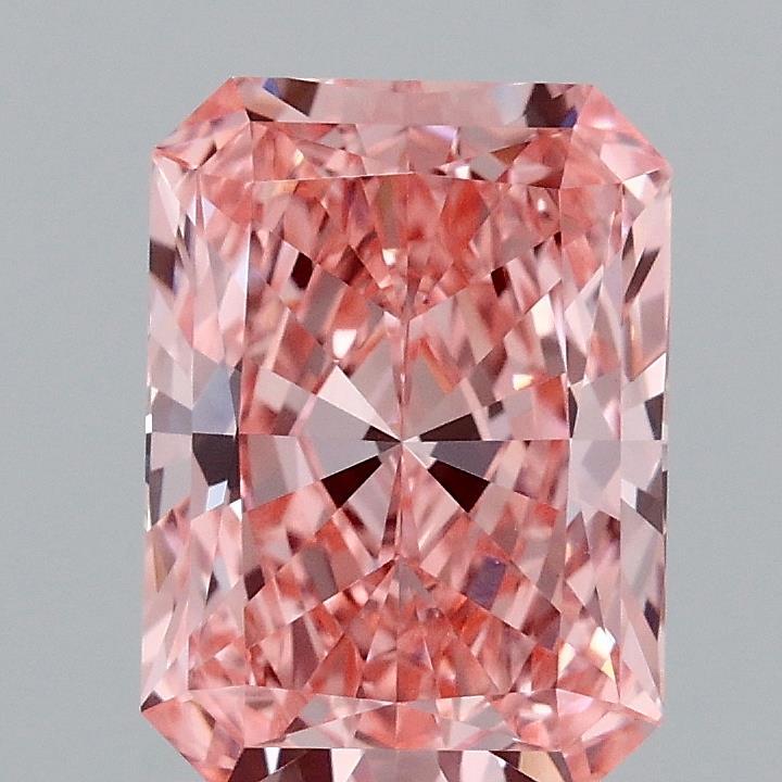2.07 Ct. Fancy Vivid Pink Radiant Lab Grown Diamond