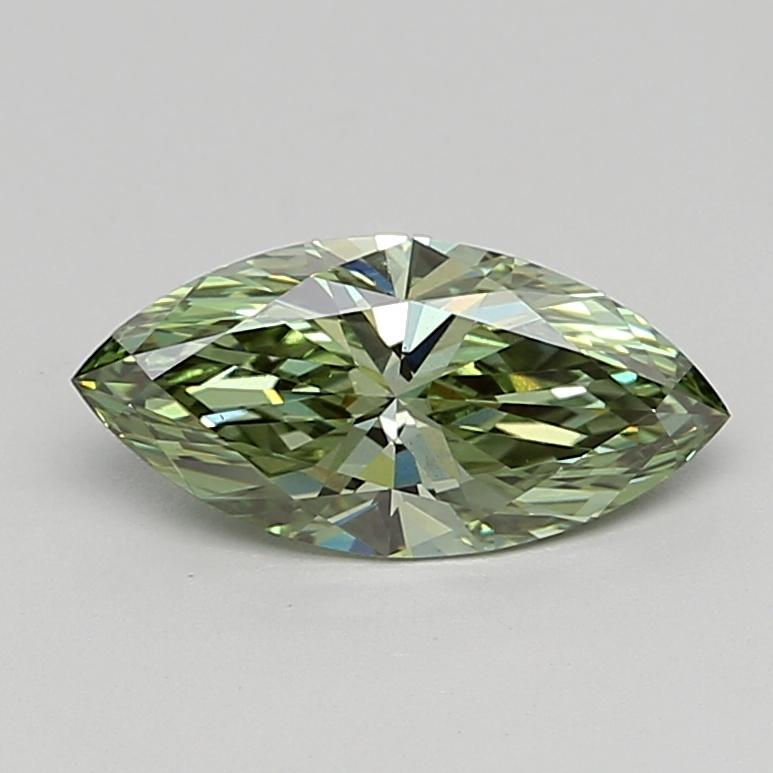 1.50 Ct. Fancy Vivid  Green Marquise Lab Grown Diamond