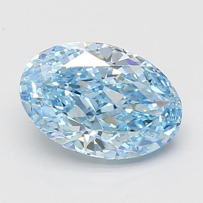 2.01 Ct. Fancy Vivid Blue Oval Lab Grown Diamond