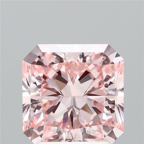 2.21 Ct. Fancy Intense Pink Radiant Lab Grown Diamond