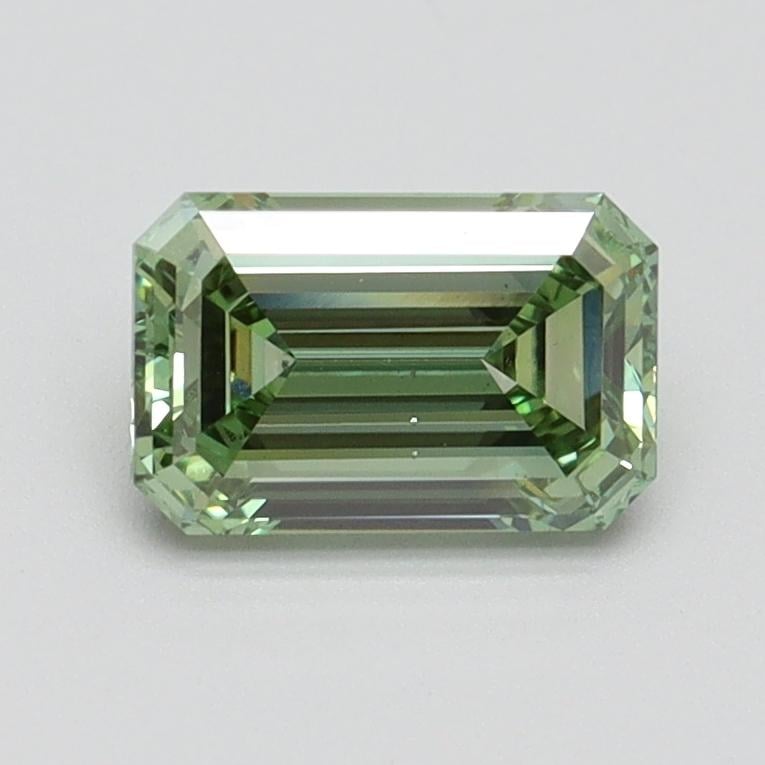 1.01 Ct. Fancy Vivid Pacific Green Emerald Lab Grown Diamond