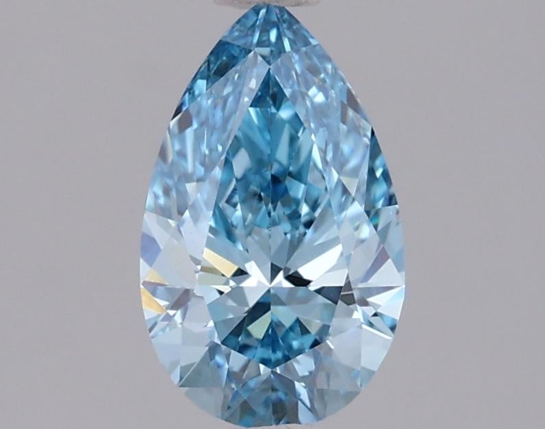 0.92 Ct. Fancy Vivid  Blue Pear Lab Grown Diamond