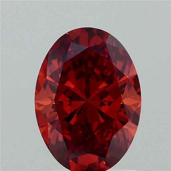 1.50 Ct. Fancy Vivid  Orange Oval Lab Grown Diamond