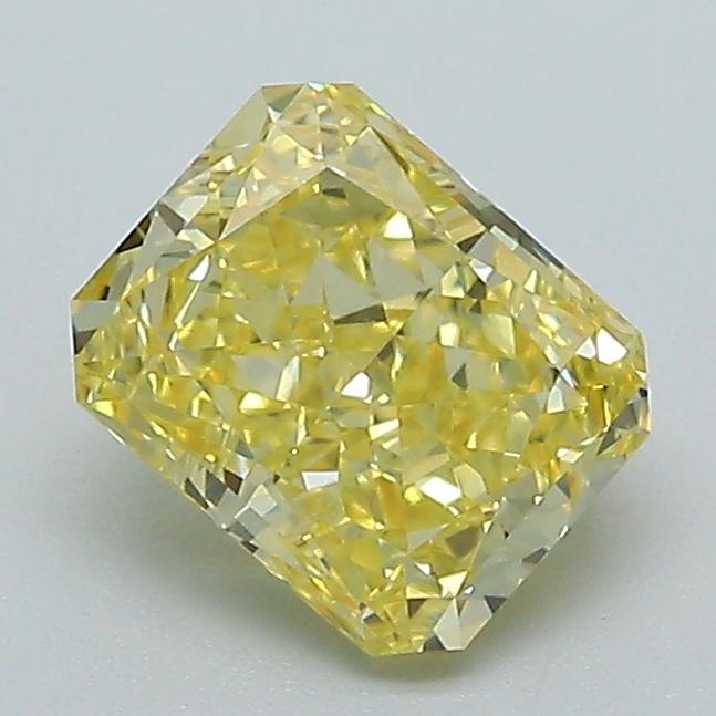 1.32 Ct. Fancy Intense  Yellow Radiant Lab Grown Diamond