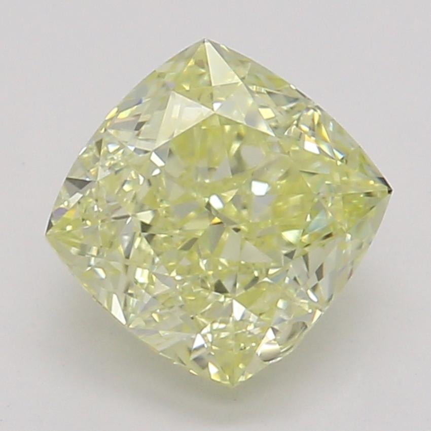 0.81 Ct. Fancy Yellow Cushion Diamond