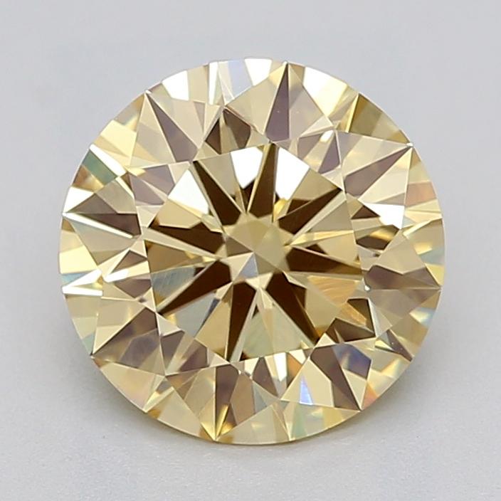 2.04 Ct. Fancy Yellow Round Lab Grown Diamond