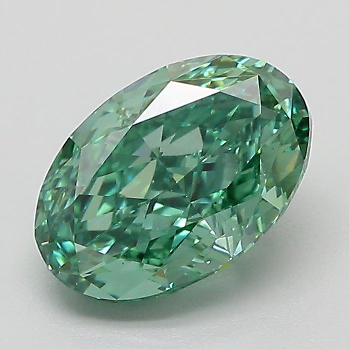 1.59 Ct. Fancy Green Oval Lab Grown Diamond