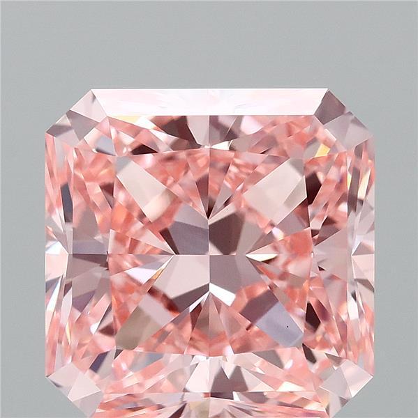 3.03 Ct. Fancy Vivid Pink Radiant Lab Grown Diamond
