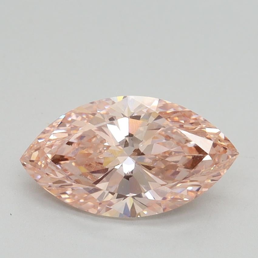 1.64 Ct. Fancy Orangy Pink Marquise Lab Grown Diamond