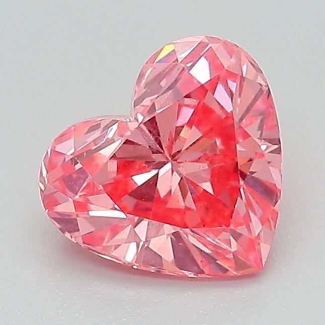1.28 Ct. Fancy Vivid Pink Heart Lab Grown Diamond