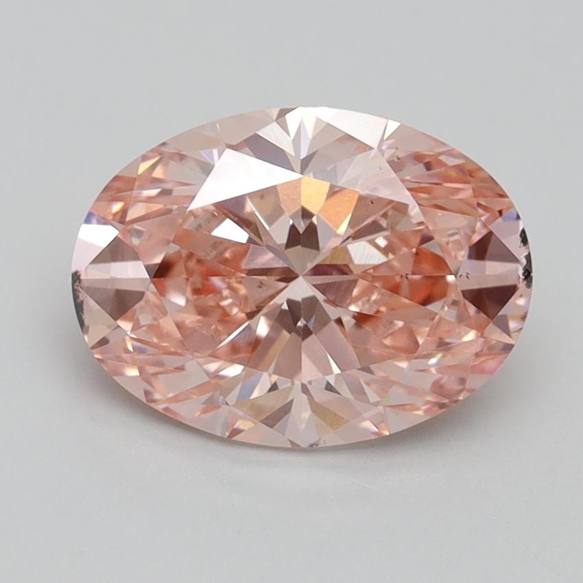 2.30 Ct. Fancy Vivid Pink Oval Lab Grown Diamond