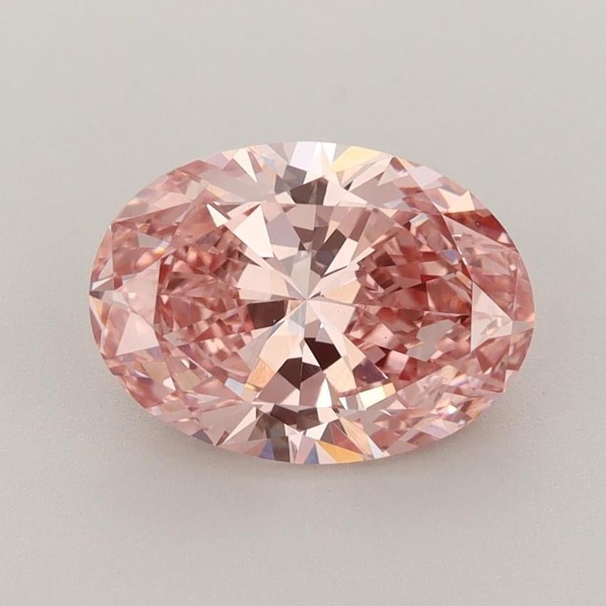 2.05 Ct. Fancy Vivid Pink Oval Lab Grown Diamond