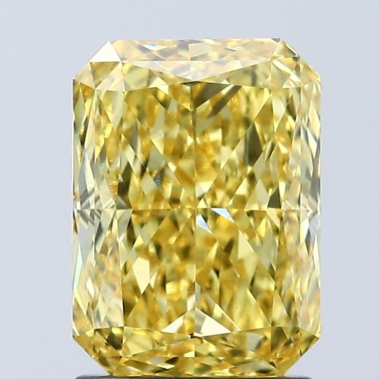 2.06 Ct. Fancy Vivid Yellow Radiant Lab Grown Diamond