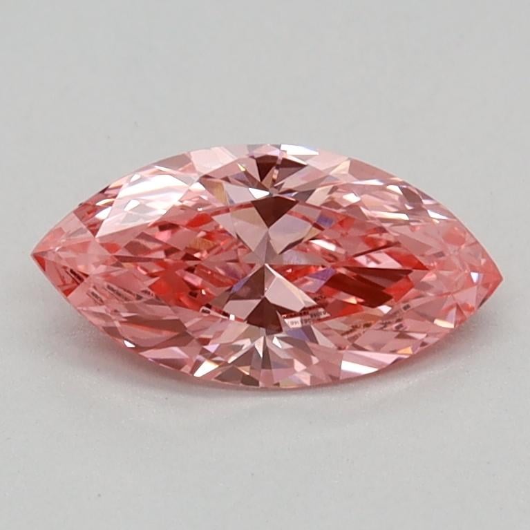 0.35 Ct. Fancy Vivid Pink Marquise Lab Grown Diamond