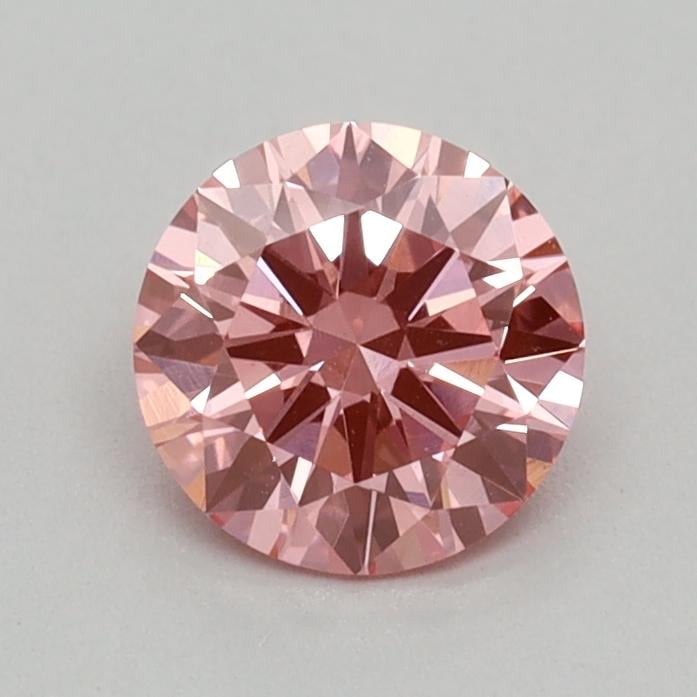 0.41 Ct. Fancy Vivid Pink Round Lab Grown Diamond