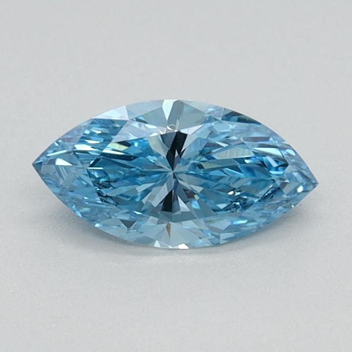 0.36 Ct. Fancy Vivid Blue Marquise Lab Grown Diamond