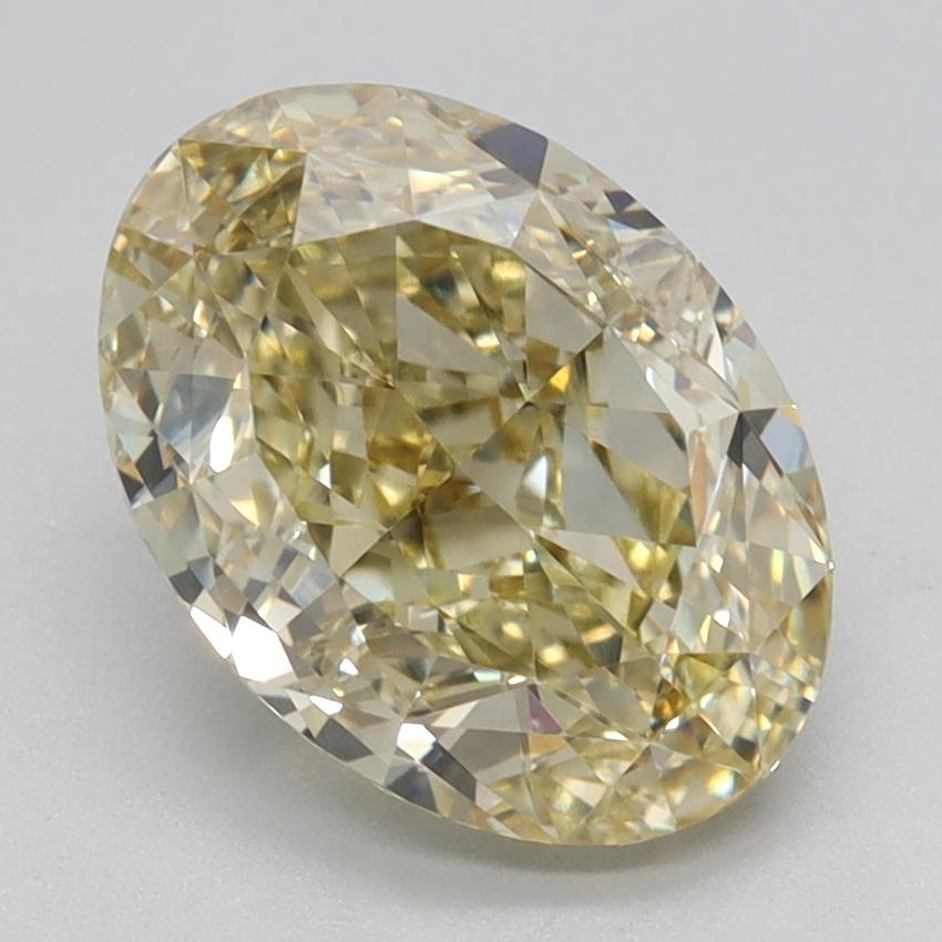 2.52 Ct. Fancy Intense Yellow Oval Lab Grown Diamond