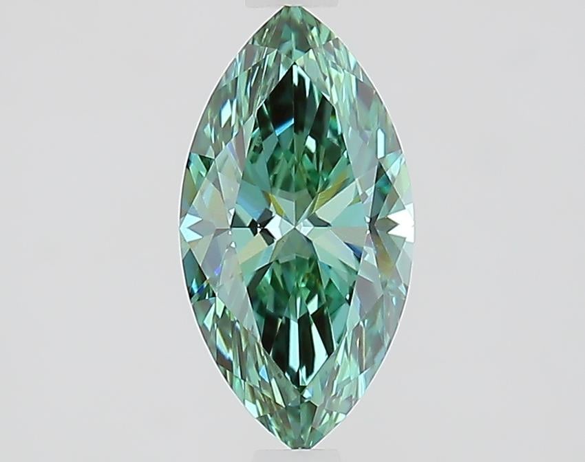 1.22 Ct. Fancy Vivid Green Marquise Lab Grown Diamond