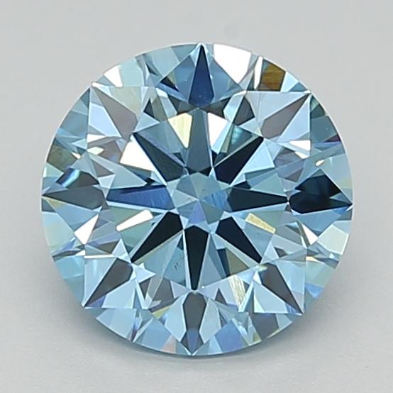1.96 Ct. Fancy Vivid  Blue Round Lab Grown Diamond