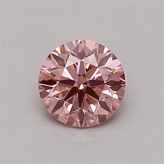 0.42 Ct. Fancy Vivid Pink Round Lab Grown Diamond