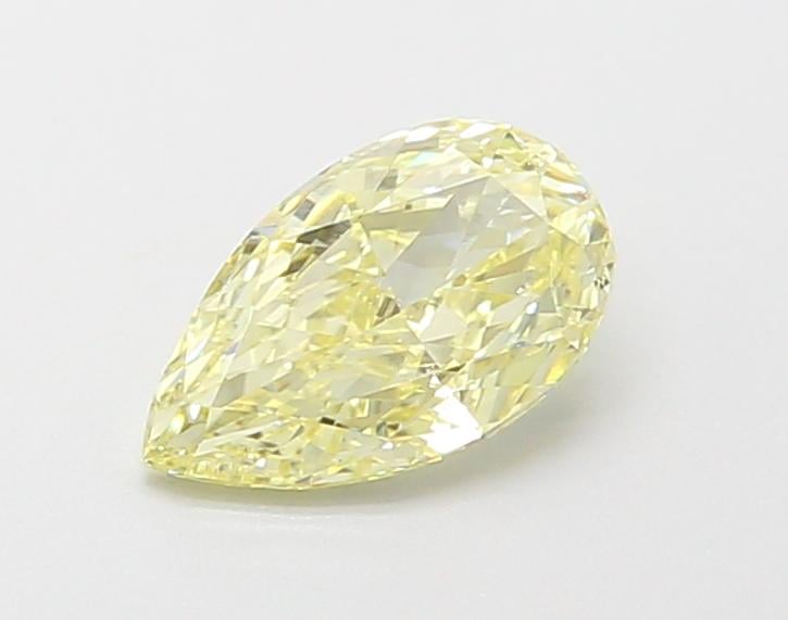 0.65 Ct. Fancy Light Yellow Pear Lab Grown Diamond