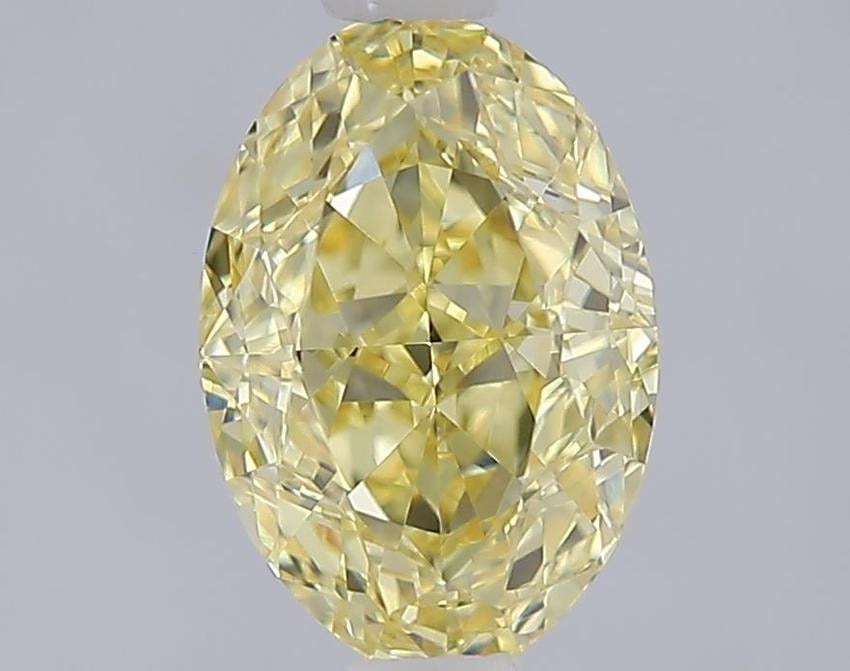 1.56 Ct. Fancy Intense  Yellow Oval Lab Grown Diamond