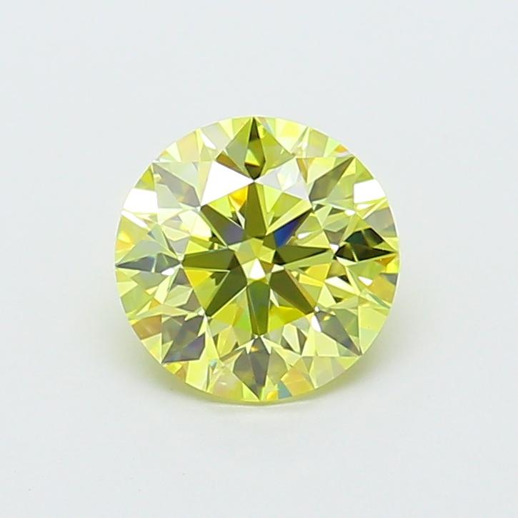 1.50 Ct. Fancy Intense  Yellow Round Lab Grown Diamond