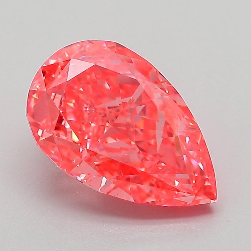 2.13 Ct. Fancy Vivid Pink Pear Lab Grown Diamond