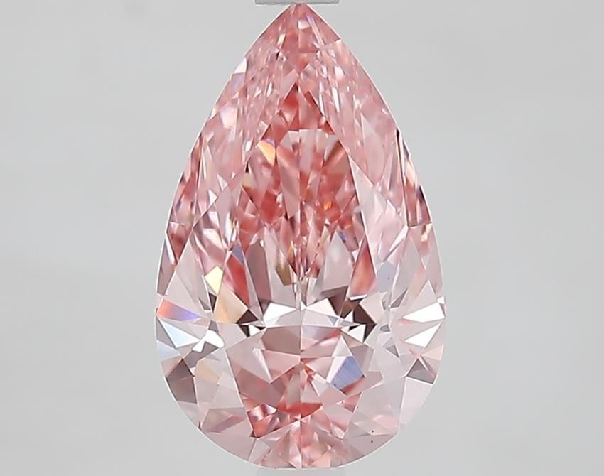 2.06 Ct. Fancy Vivid Pink Pear Lab Grown Diamond