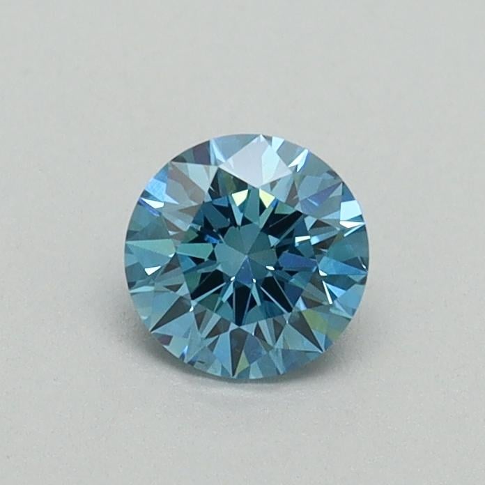 0.40 Ct. Fancy Vivid Blue Round Lab Grown Diamond