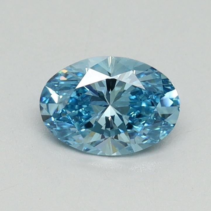 0.57 Ct. Fancy Vivid Blue Oval Lab Grown Diamond